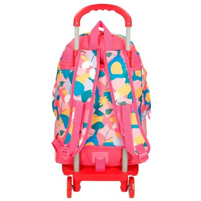 Mochila 44cm Roll Road Precious Flower con carro