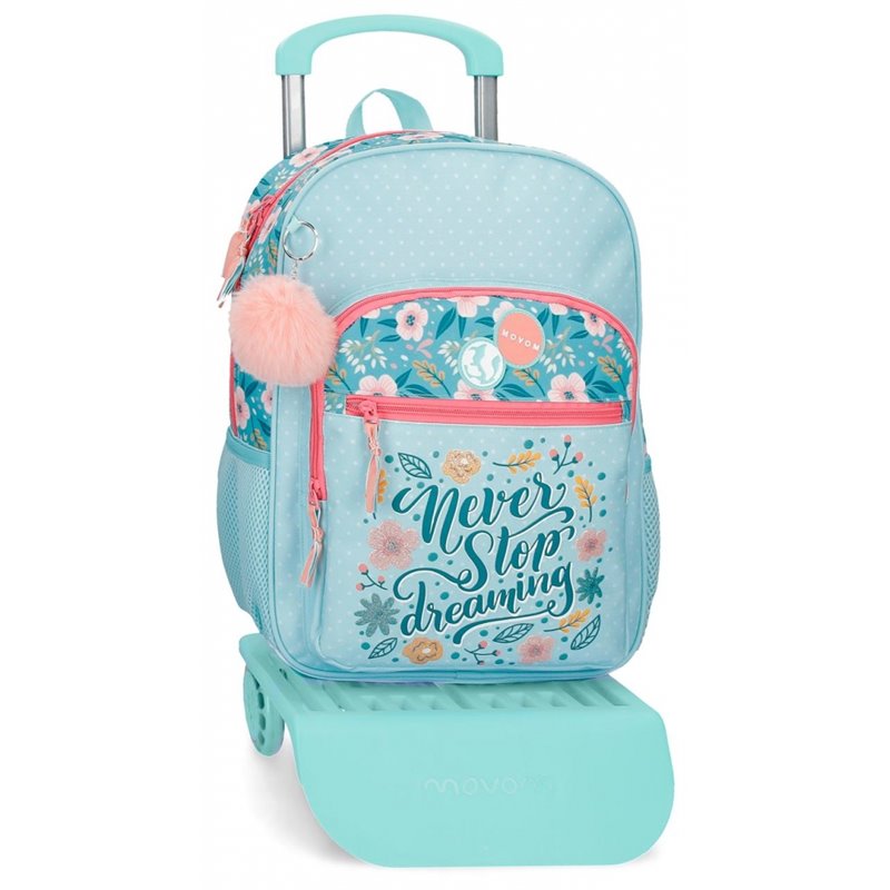 Mochila 38cm Movom Never Stop Dreaming con carro