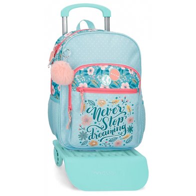Mochila 38cm Movom Never Stop Dreaming con carro
