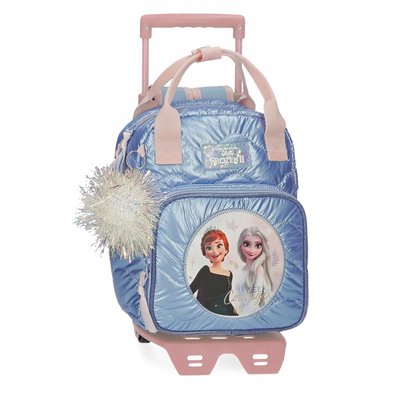 Mochila Frozen Seek Courage Preescolar 28cm con carro