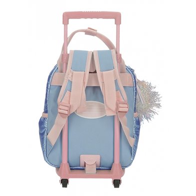 Mochila Frozen Seek Courage Preescolar 28cm con carro