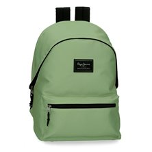 Mochila portaordenador dos compartimentos Pepe Jeans Aris Colorful Verde Claro