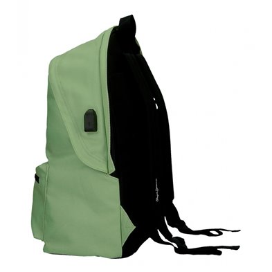 Mochila portaordenador dos compartimentos Pepe Jeans Aris Colorful Verde Claro
