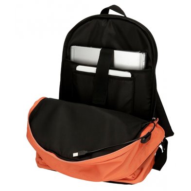 Mochila portaordenador dos compartimentos Pepe Jeans Aris Evergreen Naranja