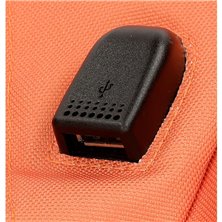 Mochila portaordenador dos compartimentos Pepe Jeans Aris Evergreen Naranja