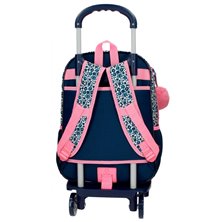 Mochila Escolar Minnie Make it Rain bows 40cm con carro