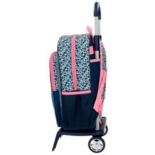 Mochila Escolar Minnie Make it Rain bows 40cm con carro