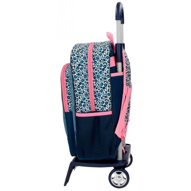 Mochila Escolar Minnie Make it Rain bows 40cm con carro