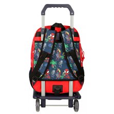 Mochila Escolar Go Spidey con carro
