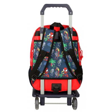 Mochila Escolar Go Spidey con carro