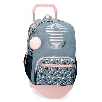 Mochila Portaordenador 42cm Mickey Denim con carro
