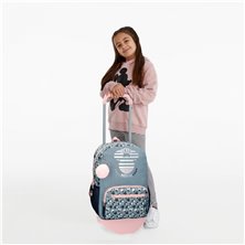 Mochila Portaordenador 42cm Mickey Denim con carro