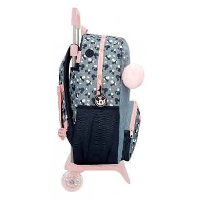 Mochila Portaordenador 42cm Mickey Denim con carro