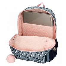 Mochila Portaordenador 42cm Mickey Denim con carro