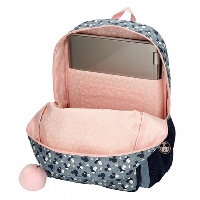 Mochila Portaordenador 42cm Mickey Denim con carro