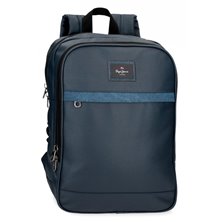 Mochila Portaordenador Pepe Jeans Court 15,6´´ dos compartimentos Azul marino