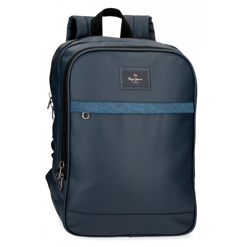 Mochila Portaordenador Pepe Jeans Court 15,6´´ dos compartimentos Azul marino