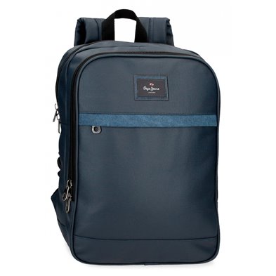 Mochila Portaordenador Pepe Jeans Court 15,6´´ dos compartimentos Azul marino