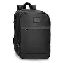 Mochila Portaordenador Pepe Jeans Court 15,6´´ dos compartimentos Negro