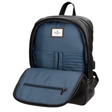 Mochila Portaordenador Pepe Jeans Court 15,6´´ dos compartimentos Negro
