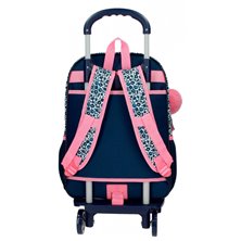 Mochila Escolar Minnie Make it Rain bows 42cm dos compartimentos con carro