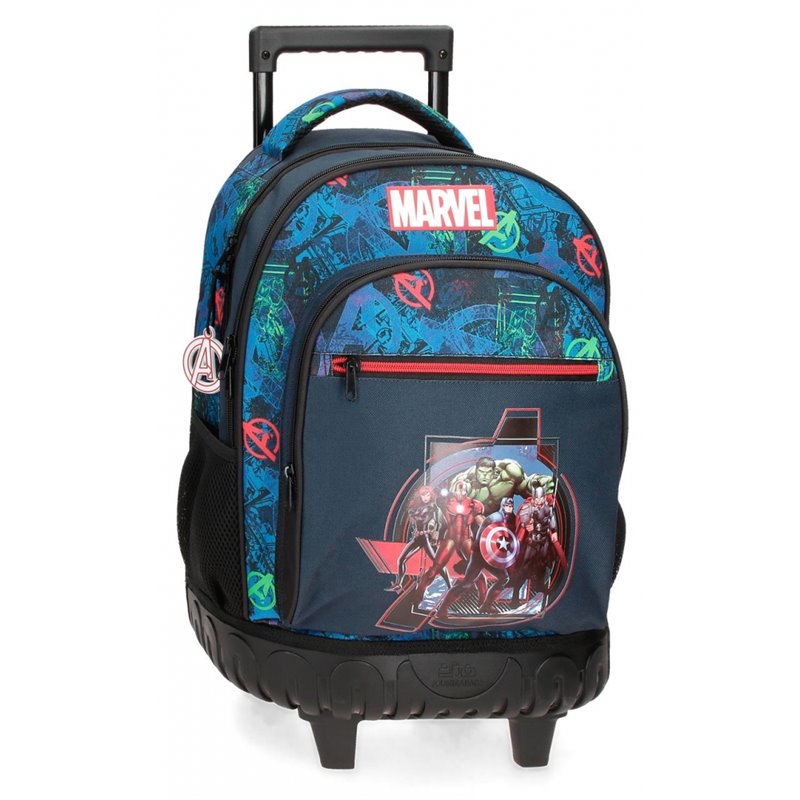 Mochila con dos ruedas Marvel on the Warpath dos compartimentos