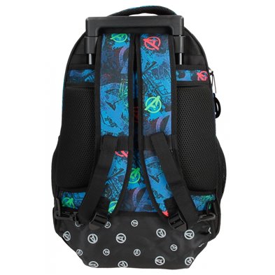Mochila con dos ruedas Marvel on the Warpath dos compartimentos