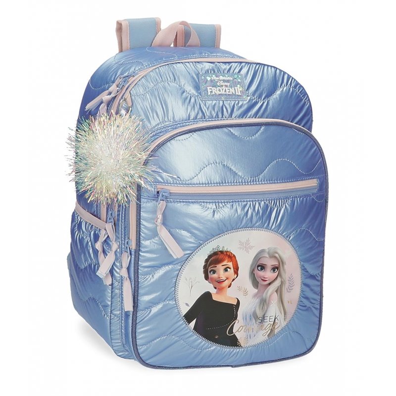 Mochila Frozen Seek Courage 40cm doble compartimento