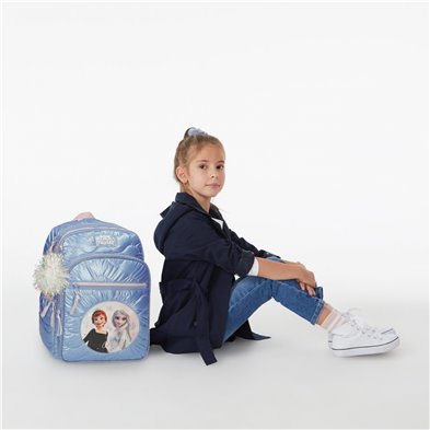 Mochila Frozen Seek Courage 40cm doble compartimento