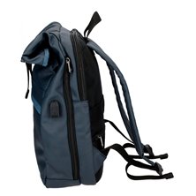 Mochila con solapa Pepe Jeans Court azul marino para portátil 15,6´´