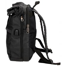 Mochila con solapa Pepe Jeans Court negro para portátil 15,6´´