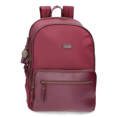 Mochila Porta Ordenador El Potro Lana Burdeos