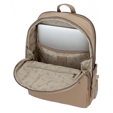 Mochila Porta Ordenador El Potro Lana Beige