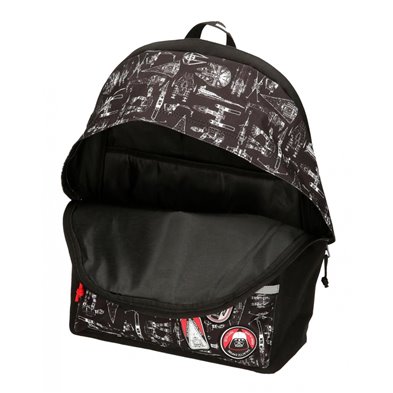 Mochila Escolar con portaordenador Star Wars Space Mission 44cm con carro