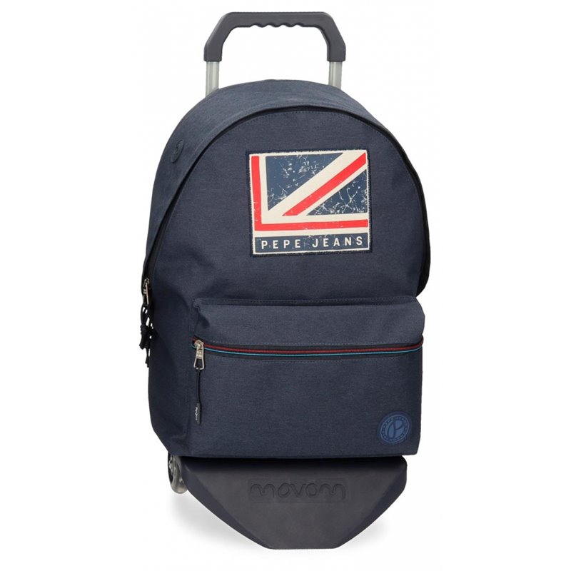 Mochila portaordenador Pepe Jeans Aidan dos compartimentos con carro