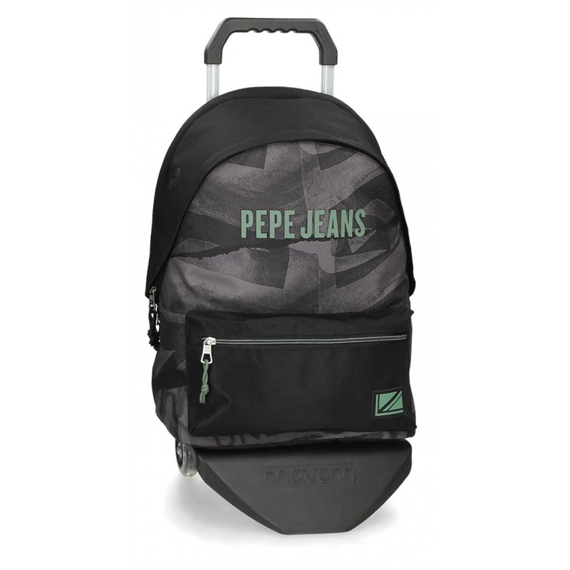 Mochila portaordenador Pepe Jeans Davis dos compartimentos con carro