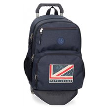 Mochila Pepe Jeans Aidan 46cm con carro dos compartimentos