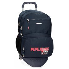 Mochila Pepe Jeans Dikran doble compartimento con carro