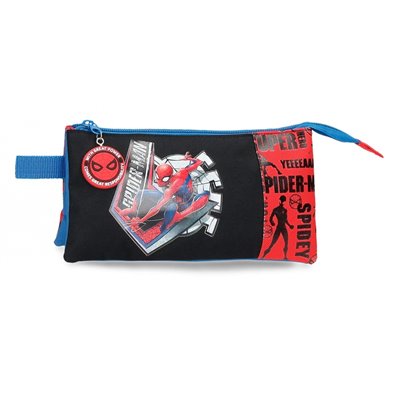 Estuche Spiderman Great Power Tres Compartimentos