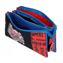 Estuche Spiderman Great Power Tres Compartimentos