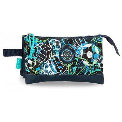 Estuche Movom Balls tres Compartimentos