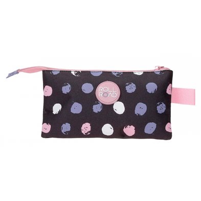 Estuche Roll Road The time is now tres Compartimentos