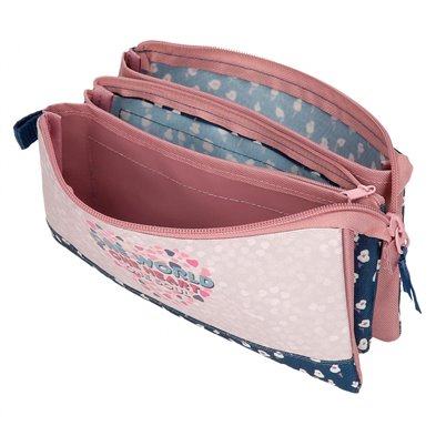 Estuche Roll Road One World tres Compartimentos