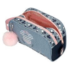 Neceser Doble Compartimento Mickey Denim
