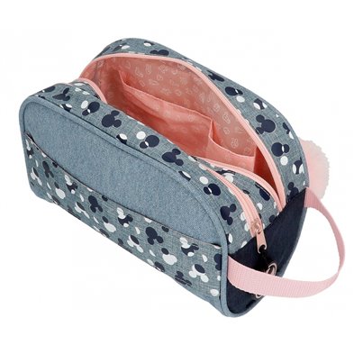 Neceser Doble Compartimento Mickey Denim