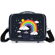 Neceser ABS Movom Arcoiris Always Smile adaptable a trolley Azul