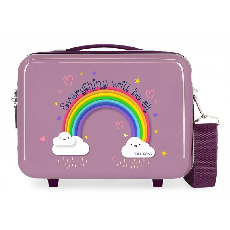 Neceser ABS Arcoiris Everything OK Morado