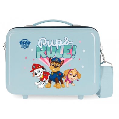 Neceser ABS Paw Patrol Pups Rule Adaptable Azul claro