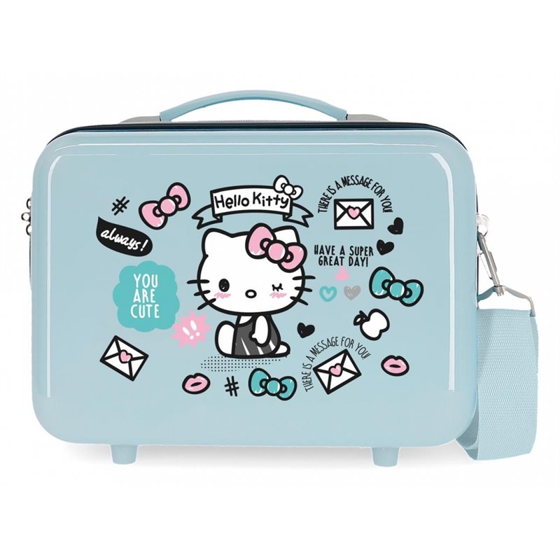 Neceser ABS HELLO KITTY You are Cute adaptable a trolley Fucsia