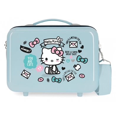 Neceser ABS HELLO KITTY You are Cute adaptable a trolley Fucsia